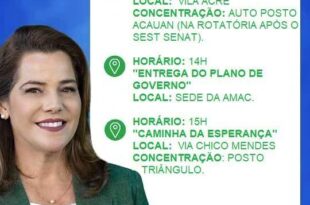 Confira a agenda de Mara Rocha nesta quarta 24