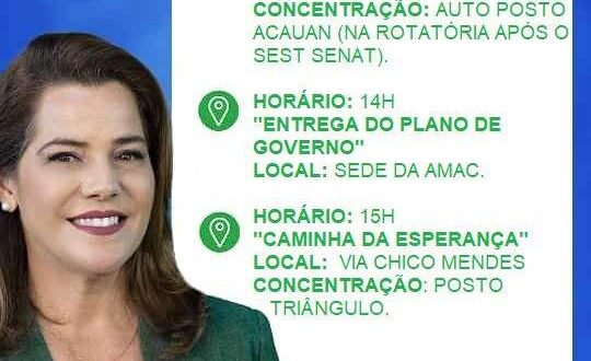 Confira a agenda de Mara Rocha nesta quarta 24