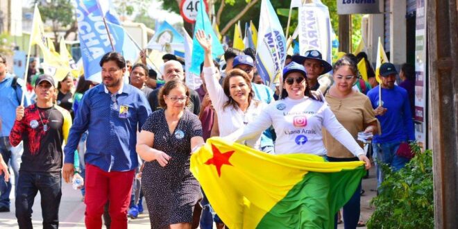 “As pessoas precisam saber do nosso compromisso de olhar nos olhos delas ao prometer que vamos melhorar a vida dos acreanos”, diz Mara na continuidade da caminhada na Sobral