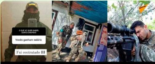 Brasil foi o 4º país que mais enviou mercenários para a guerra da Ucrânia