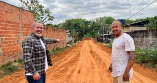 Com emenda de Neném Almeida ruas do Bairro Cadeia Velha são pavimentadas