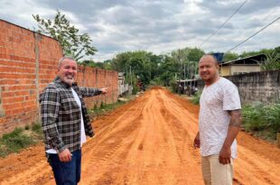 Com emenda de Neném Almeida ruas do Bairro Cadeia Velha são pavimentadas