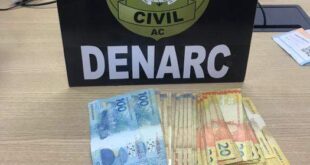 ‘Homicida’ é preso em flagrante com maconha e dinheiro que seria do tráfico, em Rio Branco