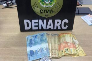 ‘Homicida’ é preso em flagrante com maconha e dinheiro que seria do tráfico, em Rio Branco