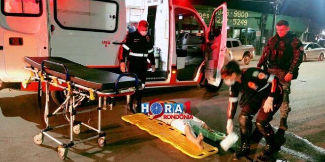 Motociclista fica com fratura exposta após atropelar cachorro