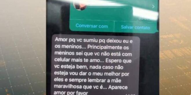 Mulher com seguro de vida no valor de R$ 1 milhão desaparece misteriosamente