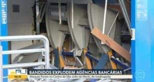 Criminosos explodem mais duas agências bancárias na baixada fluminense