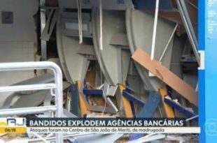 Criminosos explodem mais duas agências bancárias na baixada fluminense