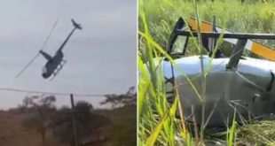 Helicóptero que transportava deputado Hercílio Diniz cai em MG