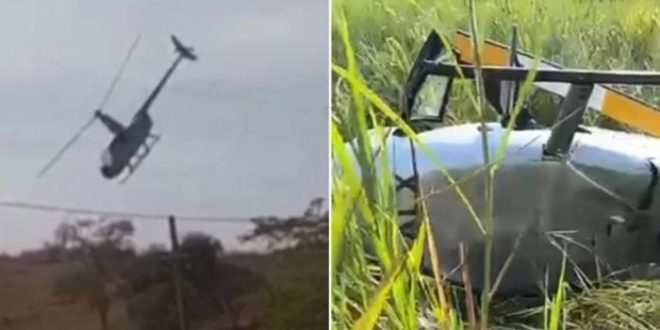 Helicóptero que transportava deputado Hercílio Diniz cai em MG