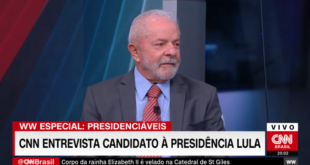 Na CNN, Lula compara Bolsonaro a Hitler e Mussolini: 'A destruição da política'