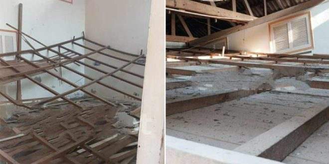 Sesacre emite nota sobre desabamento do teto do hospital em Sena Madureira