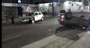 Mulher fica ferida após capotar veículo em Rio Branco