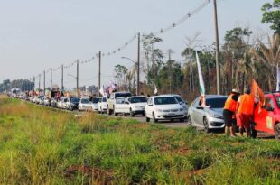 Mega carreata de Petecão leva 5 mil veículos ao Segundo Distrito: "O povo já decidiu".