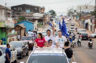 Gladson mostra força em mega carreata no Calafate