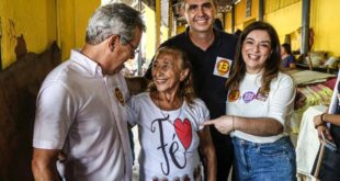 Jorge Viana recebe apoio dos comerciantes do mercado Elias Mansour