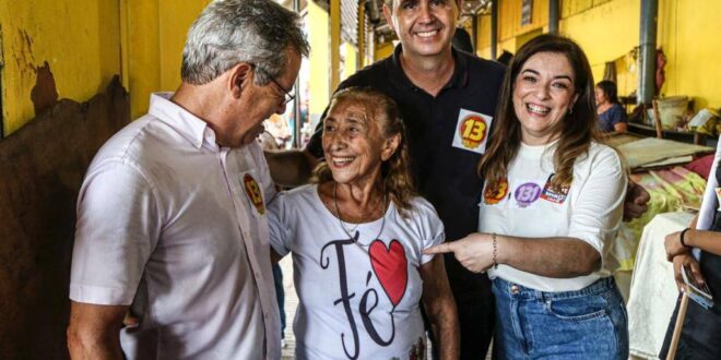 Jorge Viana recebe apoio dos comerciantes do mercado Elias Mansour