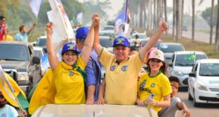 Mara Rocha participa de carreata em apoio à reeleição de Bolsonaro