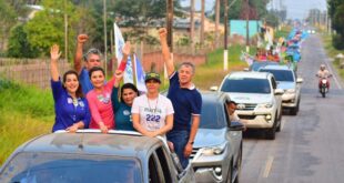 Mara faz mega carreata em Mâncio Lima e promete investimentos para agricultores