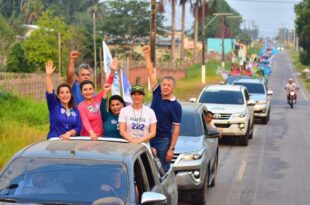 Mara faz mega carreata em Mâncio Lima e promete investimentos para agricultores