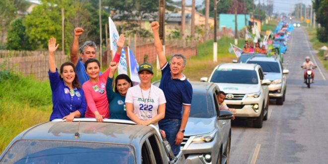 Mara faz mega carreata em Mâncio Lima e promete investimentos para agricultores