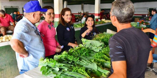 Ao lado de Jéssica e Antonia Sales, Mara cumprem agenda em Tarauacá e garante que no seu governo apoiará a compra da produção agrícola
