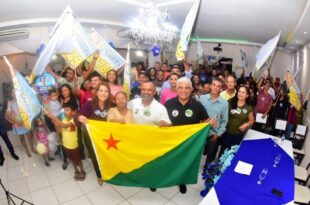 “Depois de 20 anos de Florestania e de Gladson, Acre ficou no atraso, precisamos mudar,  diz Mara em lançamento de candidatura de Luziel
