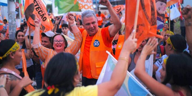 Com "bandeiraço" animado na avenida Ceará, Petecão dispara: "chegou a hora da virada"