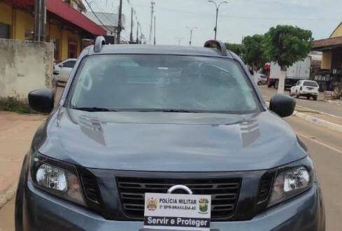 Em Epitaciolândia, Polícia Militar recupera caminhonete subtraída em Mato Grosso do Sul
