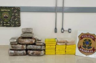 Homem é preso com 39 quilos de entorpecentes no interior do Acre
