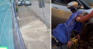 Vídeo: mulher atropela bandidos e salva marido de assalto