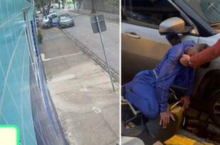 Vídeo: mulher atropela bandidos e salva marido de assalto