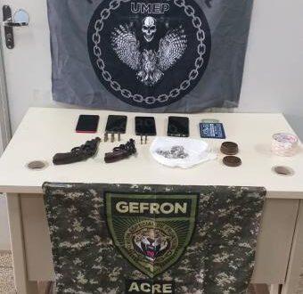 Tropa de elite no Acre prende trio com armas e drogas na fronteira