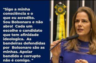 A deputada Mara Rocha reafirma seu posicionamento sobre o segundo turno: "É Bolsonaro presidente de novo"