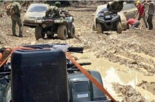 PM resgata taxistas atolados em ramal entre Cruzeiro do Sul e Porto Walter