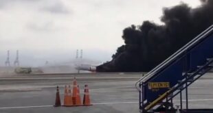 Bombeiros morrem em acidente entre avião e caminhão no  aeroporto de Lima, Peru