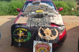 Policia apreende cocaína, Skunk e prende traficante em barreira na 317
