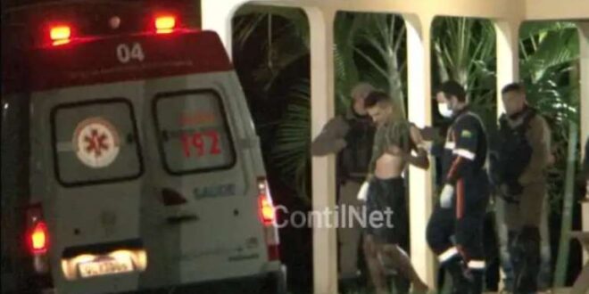 Homem invade chácara e é baleado pelo proprietário e preso pela polícia
