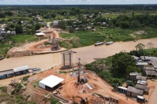 Governo conclui fundações da nova ponte de Sena Madureira
