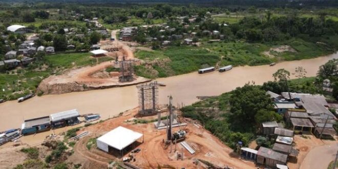 Governo conclui fundações da nova ponte de Sena Madureira