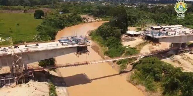 Anel viário Brasileia/Epitaciolândia está com 70% da estrutura concluída
