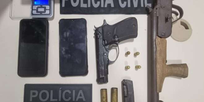 Denúncia anônima leva Forças de Segurança a apreenderem armas de fogo e evitarem roubo a caminhonete
