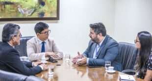Presidente em exercício da Aleac, Jenilson Leite recebe superintendente da Caixa para falar do fechamento da casa lotérica do Jordão
