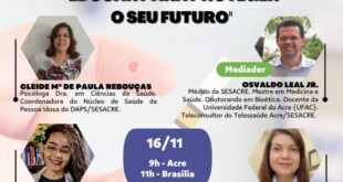 Saúde realiza webinário em alusão ao Dia Mundial do Diabetes