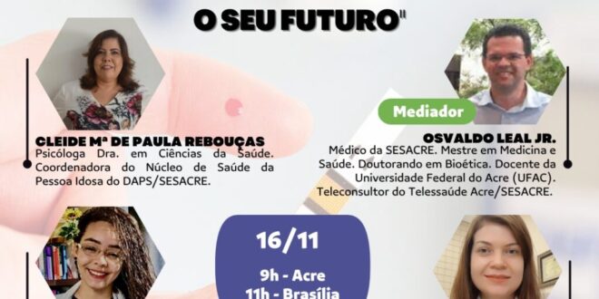 Saúde realiza webinário em alusão ao Dia Mundial do Diabetes