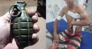 Após confronto Gefron apreende armas e granada em posse de bandidos