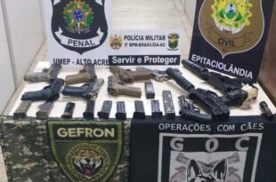 Operação conjunta das Forças de Segurança faz maior apreensão de armas de fogo do Alto Acre