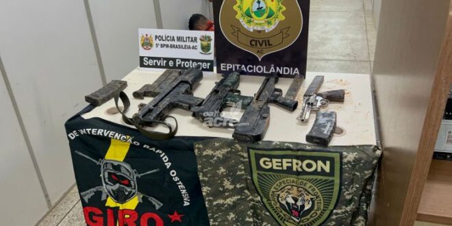 Prisão de integrantes de facções comprova a importação de armas de grosso calibre