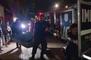 Homem morre carbonizado após salvar a família de incêndio