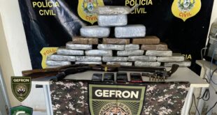 Gefron apreende 25 barras de maconha vindas da Bolívia